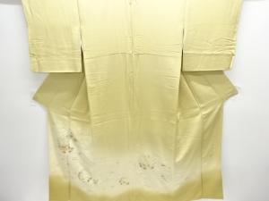 上野真作　寿光織家屋に松竹梅・花丸模様織出し一ツ紋色留袖